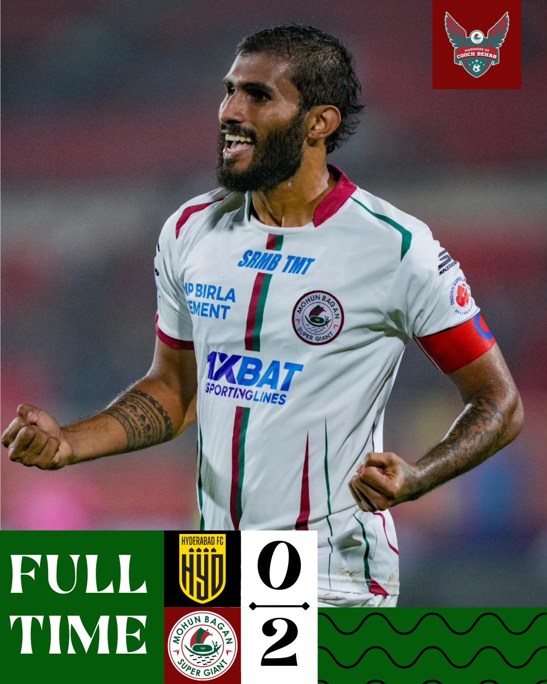 Clinical Mohun Bagan Outplays Hyderabad FC