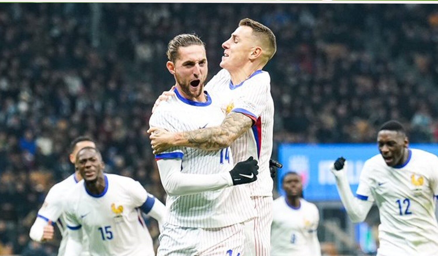 France Triumphs Over Italy 3-1