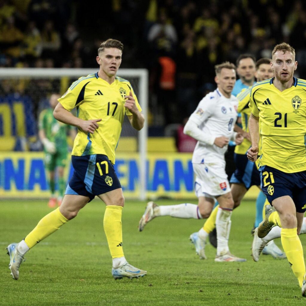 Sweden Triumphs 2-1 Over Slovakia