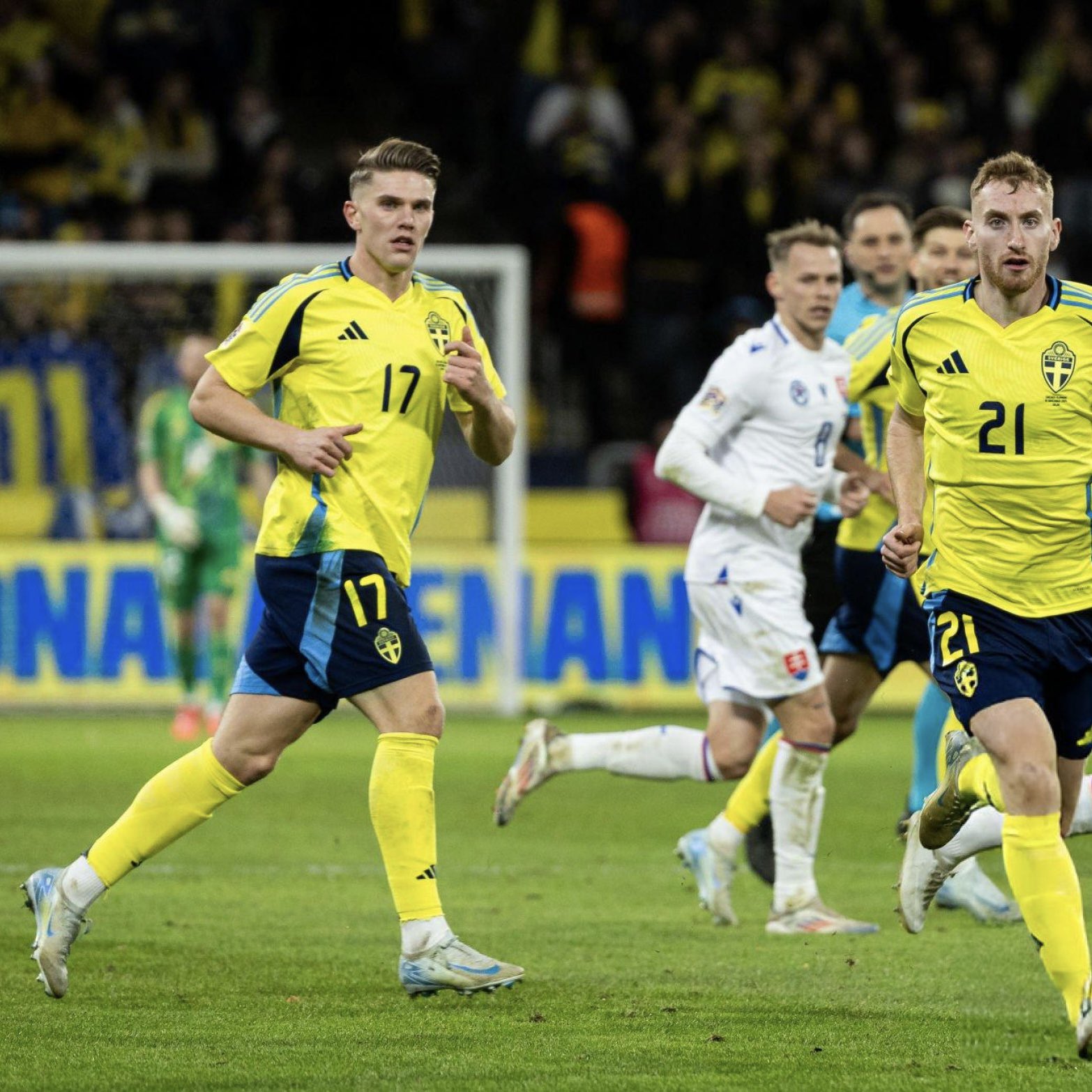 Sweden Triumphs 2-1 Over Slovakia in a Dramatic Nations League Clash